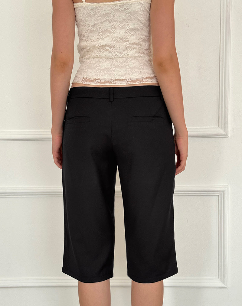 Image of Tuni Capri Trousers in Tailoring Black