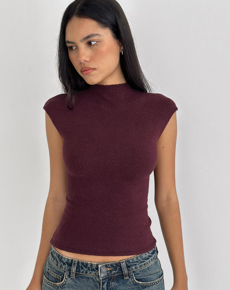 Image of Hanuva Top in Knit Berry
