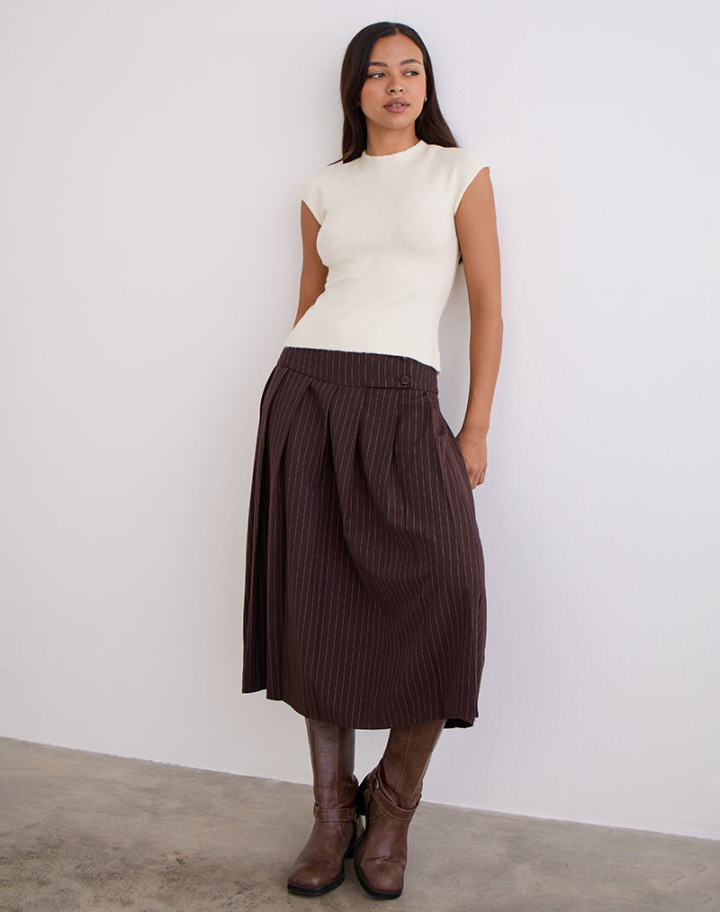 Hanuva Top in Knit Cream