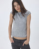 Image of Hanuva Top in Knit Grey