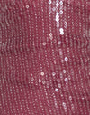 Clear Sequin Maroon