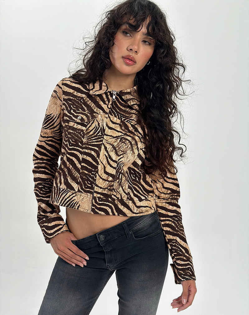 Image of Hoshi Jacket in Wild Animal Print