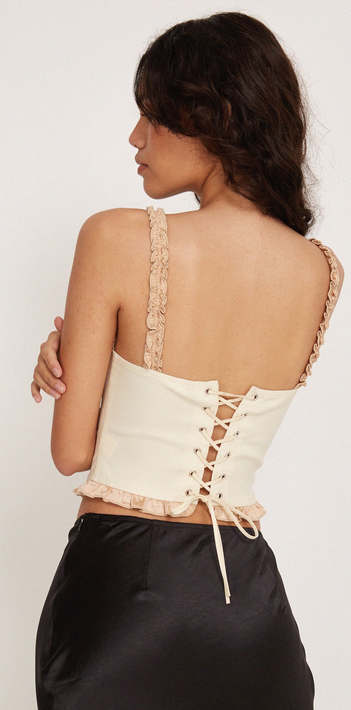 Cream Corset Top Idalia