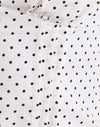  Weiß mit Micro Polka Schwarz