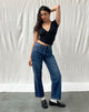 Image of Low Rise Awkward Parallel Jeans in Mid Blue Used