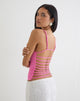 Image of Inaja Cut Out Cami Top in Jersey Deep Pink