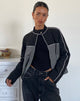 Image of Indira Jacket in Black and Dark Grey