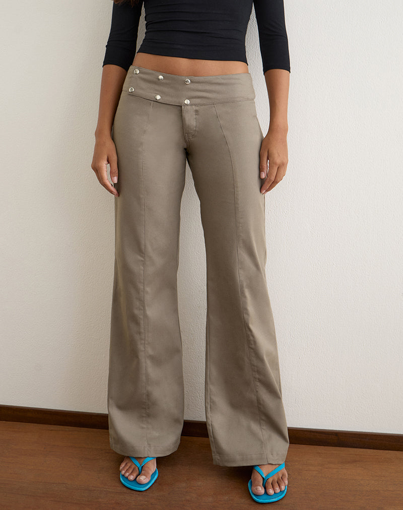 Townes Trousers in Light Twill Grey Brown