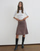 Image of Hitamu Midi Skirt in Linen Deep Taupe