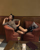 Image of Ione Quarter Sleeve Top in Rar Leopard Brown