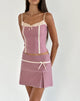 Image of Istari Mini Skirt in Dusky Pink