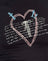 Black Lace Up Heart Motif