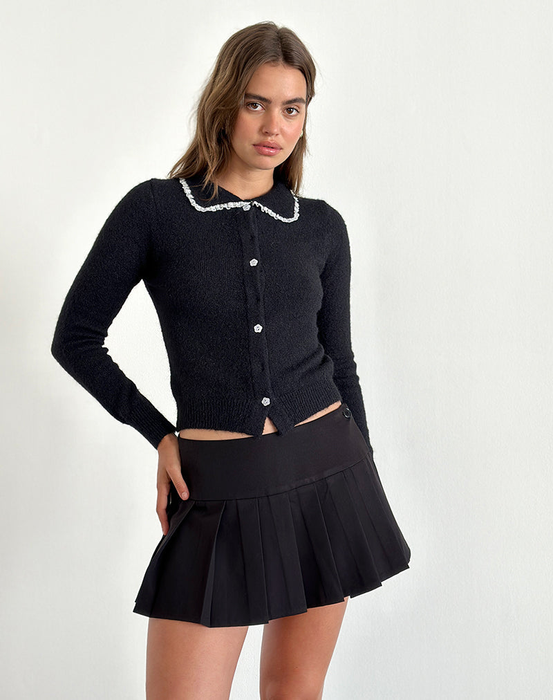 Image of Jaiko Cardi in Knit Black