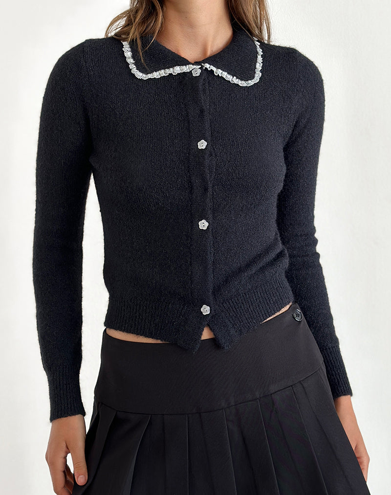 Cardigan Jaiko en tricot noir