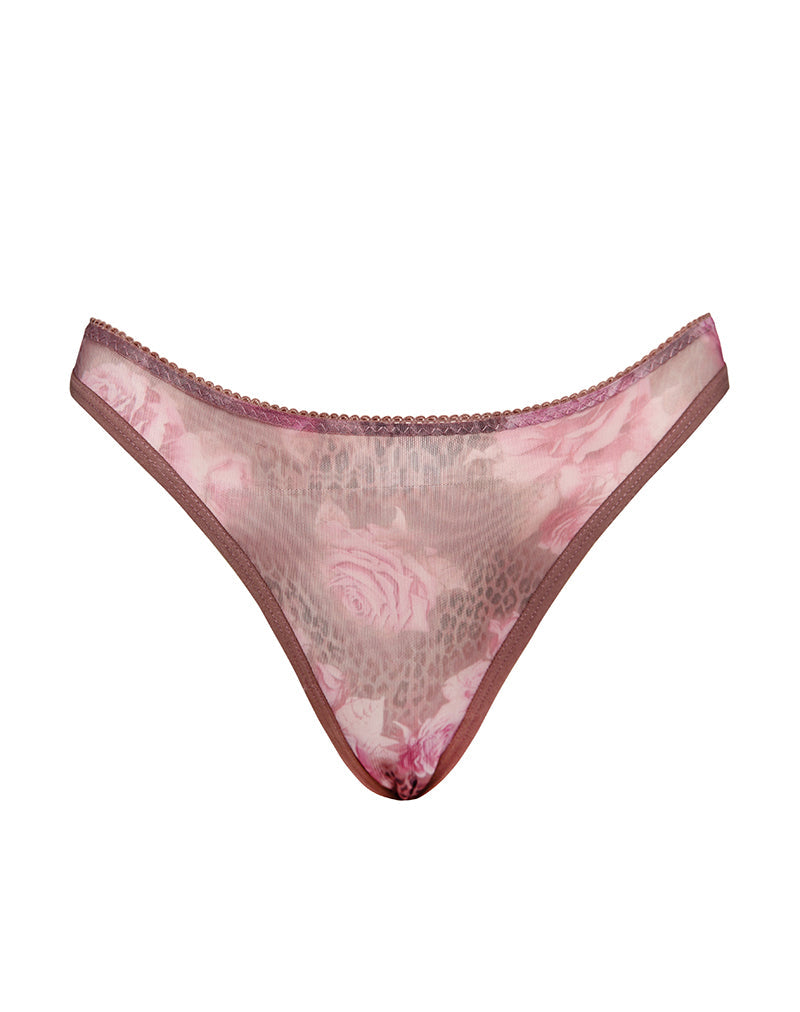 Image of Selia Knickers in Mesh Rose Leopard