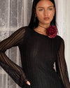 Image of Janawa Backless Mini Dress in Lace Black