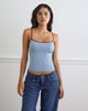 Image of Jasila Vest Top in Blue