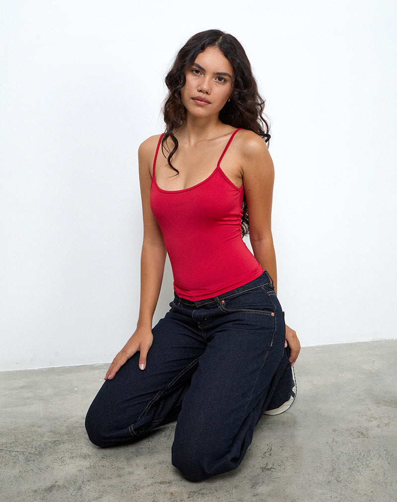 Image of Jasila Vest Top in Red