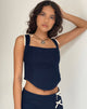 Image of Jatmi Corset Top in Dark Indigo