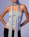 Image of Jeldia Bandeau Top and Scalf Set in Silver