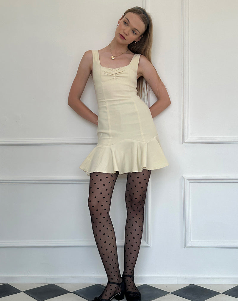 Jetsam Mini Dress in Cream