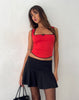 Image of Jinisa Corset Top in Red Polka