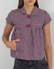 Image of Kaelus Shirt in Mini Gingham Wine