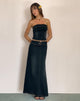 Image of Lafille Denim Maxi Skirt in Black Wash