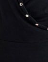 Rayon Jersey Black with Studs