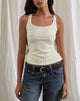 Image of Kalinda Vest Top in Pointelle Ivory