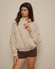 Image of Kalle Shell Jacket in Brown Check