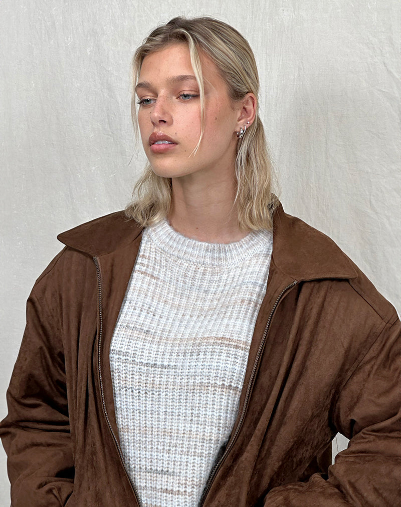 Image of Karu Jumper in Neutral Brushed Knit