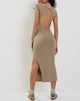 Image of Kasor Open Back Midi Dress in London Fog