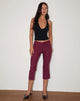 Image of Kila Capri Trousers in Tailoring Burgundy