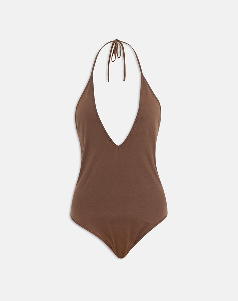 Body Kitty Deep Plunge en color cacao