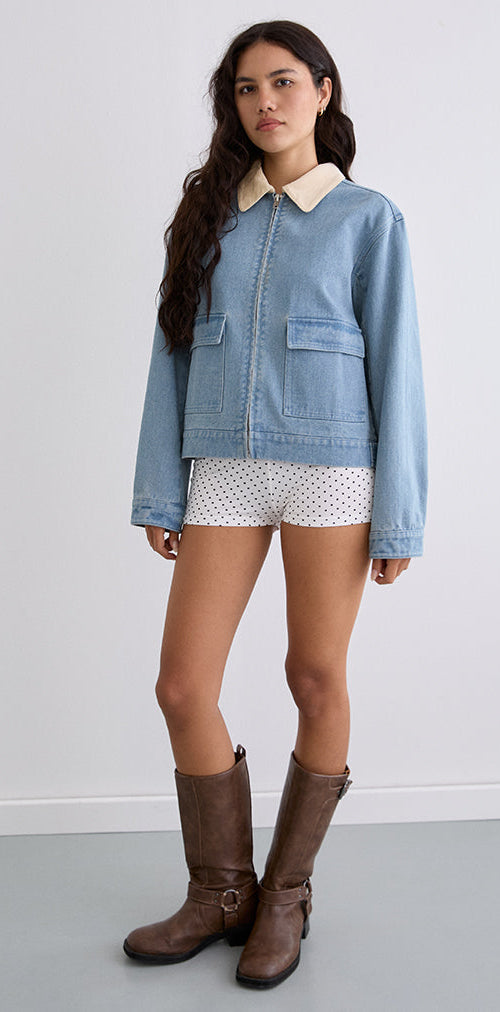 Image of Kahyun Jacket in Denim Light Wash