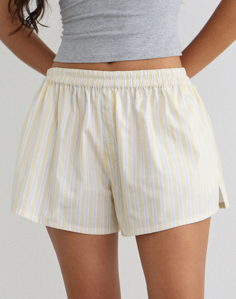 Laboxe Short in Candy Stripe Yellow
