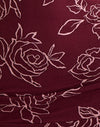 Outline Rose Maroon