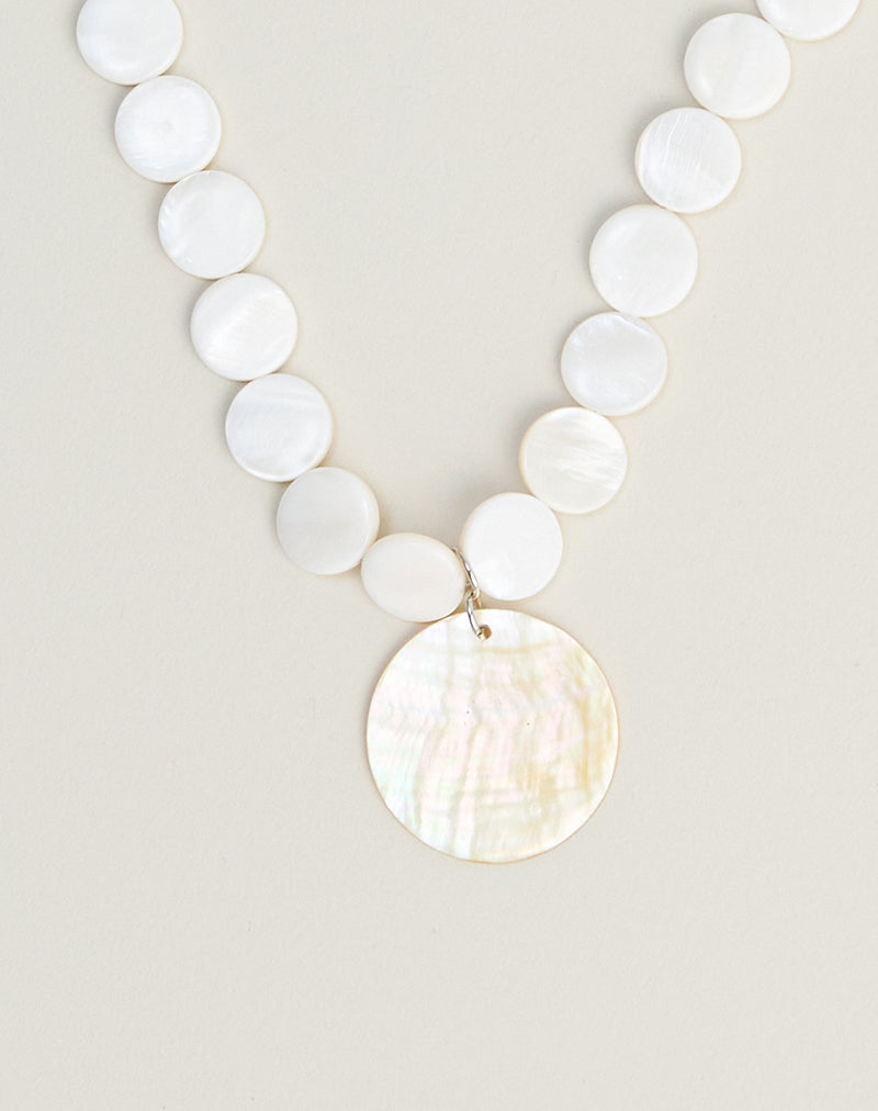 Image of Large Circle Shell Necklace