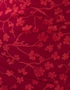 floral flock red