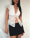 Image of Lavanya Butterfly Top in Lace White