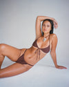 Image of Lawa Bikini Top in Coconut Brown