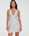 Image of Leana Mini Dress in Washed Out Pastel Floral