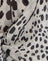 Pelle di dalmata nera e avorio