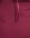 Slinky Jersey Burgundy with Lace