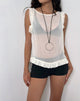 Image of Loire Frill Unlined Top in Ivory