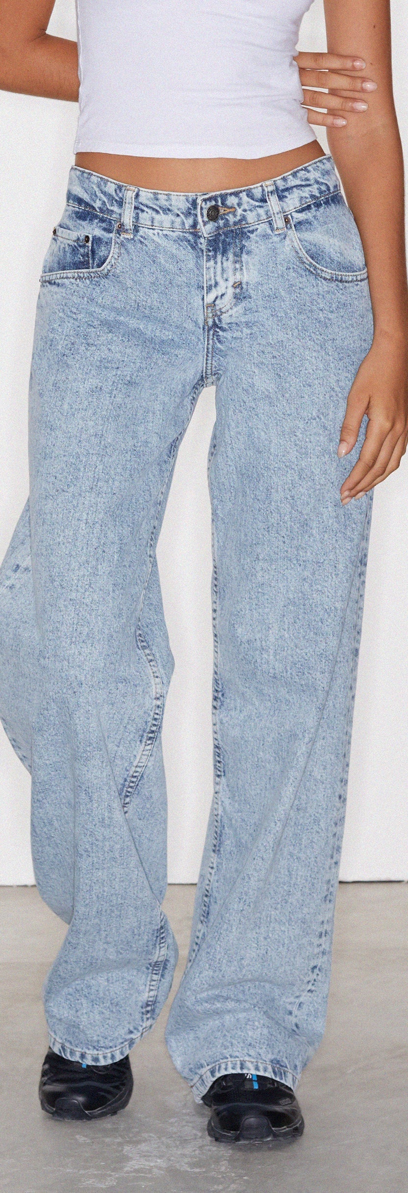 90s Blue Denim Low Rise Jeans | Parallel – motelrocks-com-eur