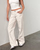 Bild von Low Rise Parallel Jeans in Off White