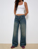 Image of Low Rise Parallel Jeans in Vintage Green Used