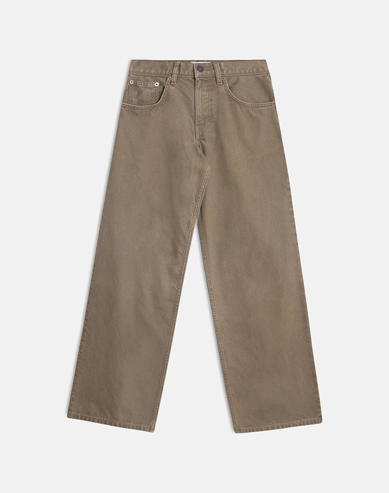 Image of Low Rise Roomy Jeans in Bronze